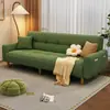 Sofá de couro resistente a arranhões de gato sala de estar apartamento pequeno multifuncional preguiçoso dobrável sofá-cama sala de estar apartamento de aluguel minimalista