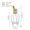 Frascos de Perfume em Estoque 100ml Vidro Transparente Pequenos Frascos Recarregáveis Frascos Borrifadores de Perfume Frascos de Vidro Cosmético Atacado