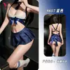 Yesiyeser lingerie sexy fofa para busto pequeno uniforme escolar sexy saia plissada ultracurta sedutora conjunto jk9857
