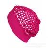 Sombrero de ala ancha de malla para Amazon Transfronterizo con diseño hueco, gorro tipo snood de punto de rayón