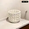 Caja de Almacenamiento para Toallitas Desechables de Limpieza Facial Uso Secundario Encimera de Lavado de Manos e Higiene Bucal Estante de Almacenamiento para Peines de Baño Caja de Colocación Suave