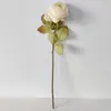 Buquê Artificial de Rosas Vintage Estilo Francês, Rosas Artificiais para Decoração de Mesa de Jantar da Sala de Estar de Casa, Adereços para Fotos