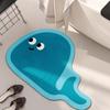 Tapete Criativo de Desenho Animado Alienígena de Lama Diatomácea para Banheiro, Absorvente de Água, Secagem Rápida, Tapete de Pé, Vaso Sanitário Resistente à Sujeira, Fácil de Cuidar, Tapete de Chão