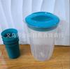 Jarra de Agua Fría Plástico Verano Tienda de Bebidas Restaurante Jarra Transparente para Agua Fría con Taza Medidora