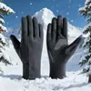 Guantes Liner de Esquí para Otoño e Invierno para Hombre, Forro de Terciopelo para Exteriores, Cálidos, Cortavientos, Pantalla Táctil, Guantes de Ciclismo Antideslizantes