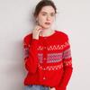 2024 Outono e Inverno Novo Suéter de Lã com Decote Redondo Cardigan Feminino Suéter de Malha Casaco Curto Jacquard Vintage Pequeno Roupa