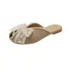 Zapatos de maternidad para mujer, sandalias antideslizantes de suela blanda para uso en exteriores, nuevo modelo de verano 2026, medias pantuflas de punta cerrada para edema en el embarazo tardío, de suela plana