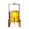 Jarra de Agua Fría de Gran Capacidad para Uso Doméstico, Recipiente de Vidrio Resistente a Altas Temperaturas para Jugos, Recipiente para Bebidas de Té con Frutas, Jarra de Vino
