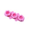 Molde de Amassar 3 Peças Flor de Ameixeira Silicone Molde de Copo de Gelo Suculenta Vaso de Flores Molde Flor de Ameixeira em Forma de Vaso de Flores Decoração de Mesa