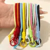 Nuevo estilo de cordón para botellas de agua, cordón corto para teléfono, cuerda de color dopamina, accesorio de llavero para muñeca