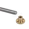 Tornillo de avance tipo T para impresora 3D 4 T8 Tornillo para motor paso a paso Longitud 300 350 400 500 mm