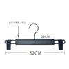 Percha de Plástico para Pantalones, Blanco Leche y Negro Mate, Doble Pinza, No Deja Marca, Estilo Minimalista Moderno, Paquete de 50, Percha Antideslizante para Pantalones