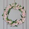Guirnalda de simulación de estilo nórdico, decoración para puerta de casa, colgante para dintel de boda, flor falsa, decoración para colgar en la pared, nuevo producto transfronterizo de Amazon.