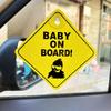 Micrófono con ventosa transfronterizo pegatinas de supercoche Bebé a bordo coche coche Niños Bebé pegatinas de advertencia para ventana