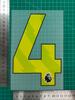 25-26 Premier League Verde Número Suelto Colección Ropa Infantil A+ Número de Jersey Letra Número de Transferencia Térmica Pegatina de Transferencia Térmica Jersey
