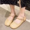 Zapatos Mary Jane de mujer de tacón grueso y tacón bajo al por mayor nuevos primavera moda francesa temperamento brisa nocturna suave zapatos de cuero pequeños