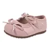 Zapatos de Piel para Niña, Nuevo Estilo Primavera y Otoño, Zapatos de Princesa para Niña con Lazo, Zapatos Individuales para Niñas Pequeñas, Zapatos para Bebé y Niño Pequeño con Suela Suave