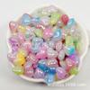 Aurora Ab Degradado de Color Corazón Bicolor DIY Accesorios para Joyería Hecha a Mano con Cuentas Cuentas Fantasía Venta al por Mayor Agujero Recto Producto Nuevo