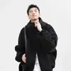 Sudadera con capucha para hombre, estilo americano, resistente, de doble cremallera, con capa de aire, unisex, corte holgado, top casual