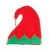 Nuevo sombrero de elfo con campana roja y verde de Navidad, tocado de terciopelo para Navidad, nuevo sombrero verde con campana roja para Navidad