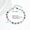 Pulsera Transfronteriza Ojo de Demonio Cruzado Europeo Americano de Oriente Medio Acero Inoxidable Moda Ojo de Aceite Goteante Joyería Personalizada Unisex