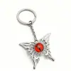 Collar con colgante de ojo de diablo de diseño nicho nuevo de exportación europea y americana, collar de acero inoxidable de mariposa de estilo gótico