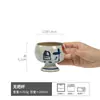 Taza de Cerámica para Uso Doméstico, Taza Pintada a Mano con Color Bajo Esmalte, Taza Alta Estilo Japonés, Taza de Café de Cerámica Rústica Sostenida a Mano, Taza de Porcelana