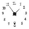 Reloj de Pared de Arena Estéreo 3D Sala de Estar Dormitorio Reloj Adhesivo de Pared Decorativo Reloj Espejo Estilo Escandinavo Simple y Moderno