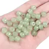 Pulseira de Contas de Vidro 8*7mm Imitação Jade Contas Maçã Feito à Mão DIY Pulseira Colar Acessórios de Joalheria Material Atacado