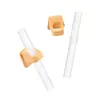 Herramienta para Beber Sopa de Bebé con Accesorio de Popote Clipable, Tazón con Popote para Papilla de Bebé, Popote de Silicona para Alimentación Infantil