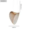 Diseño de araña nido de pájaro con forma simple nórdica, personalidad creativa, para sala de estar, comedor, dormitorio, estudio de madera, araña decorativa