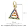 Nuevos Accesorios de Joyería para Mujer Cobre Microincrustación Circonia de Color Pendientes Collar Colgante DIY Accesorios Versátiles