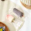Bolsas transparentes para empaque de helado en stock, bolsas para empaque de alimentos de helado de paleta casero, empaques de plástico desechables al por mayor