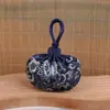 Festival del Bote del Dragón estilo antiguo portátil halter pelo fetal monedero colgante accesorios Hanfu bordado brocado bolsita bolsita bolsita vacía
