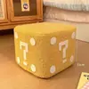 Banqueta Pequena Doméstica Banqueta Baixa Criativa Fofa Banqueta para Trocar Sapatos na Sala de Estar Banquinho para os Pés Banco Quadrado de Pelúcia