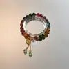Nuevas Pulseras Longrui Chengxiang de Estilo Chino, Cuatro Piezas, Cuentas de Dragón de Estilo Antiguo, Pulseras de Pareja de Tendencia Nacional de Vidrio, Regalos