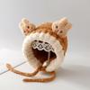 Sombrero de bebé otoño e invierno bebé masculino y femenino lindo conejo sombrero de felpa infantil invierno niños protección para los oídos sombrero de lana