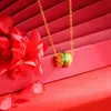 Collar y Pulsera de Bordado Paisajístico Chapados en Oro de Larga Duración con Cuentas, Versátil Joyería de Amistad de Nuevo Estilo Chino