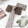 Nueva Corbata Impresa de Moda de 8 cm, Corbata Casual Retro Atada a Mano con Estampado, Corbata Divertida con Estampado de Animales para Trajes