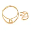 Estilo Metalero Transfronterizo Europeo y Americano Corte Simple Asimétrico Cuello de Primavera para Mujer Elegante y con Estilo Moda Joyería de Alta Gama