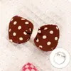 Tecido xadrez algodão bolinhas laço broche laço estéreo diy acessórios de cabelo feitos à mão acessórios para sapatos e meias