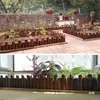 Cerca de madeira antisséptica cerca de jardim pátio externo cerca pequena decoração de canteiro de flores cerca de horta guarda-corpo madeira de chão