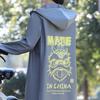 Impermeable Extendido para una Persona Eva de Moda Esmerilado, Poncho de Lluvia de una Pieza Engrosado para Senderismo, Portátil Impermeable para Viajes al Aire Libre