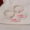 Presilha de Gatinho Desenho Animado Fofo Gelo Transparente Elástico Doce de Alta Elasticidade para Rabo de Cavalo Corda de Gato para Cabelo Anel de Cabelo Venda por Atacado