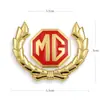 Pegatina de metal para coche, logotipo de coche, cubierta para arañazos, pegatina decorativa, logotipo lateral de ala, pegatina para coche, logotipo de espiga de trigo de metal tridimensional 3D