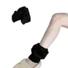 Novas polainas de pelúcia em estilo japonês para outono e inverno, aquecedoras e fofas, capas de meia de tricô peludas, adequadas para esportes ao ar livre