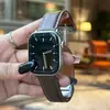 Adequado para Pulseira de Relógio Apple iWatch Huawei Gt7 Xiaomi S10 Meio Corpo 4 Couro Genuíno Dupla Face Fivela Magnética Ultra