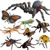 Simulación sólida Araña Naruto ciempiés modelo de insecto juguete para niños mariposa abeja animal decoración bandeja de arena