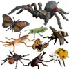 Simulación Transfronteriza Modelo de Araña Real Unicornio Insecto Juguetes para Niños Mariposa Abeja Adornos de Animales