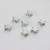 Cuentas Espaciadoras de Latón con Forma de Estrella de Cinco Puntas y Diseño Brillante de Corazón, Adecuadas para Pulseras y Collares de Bricolaje